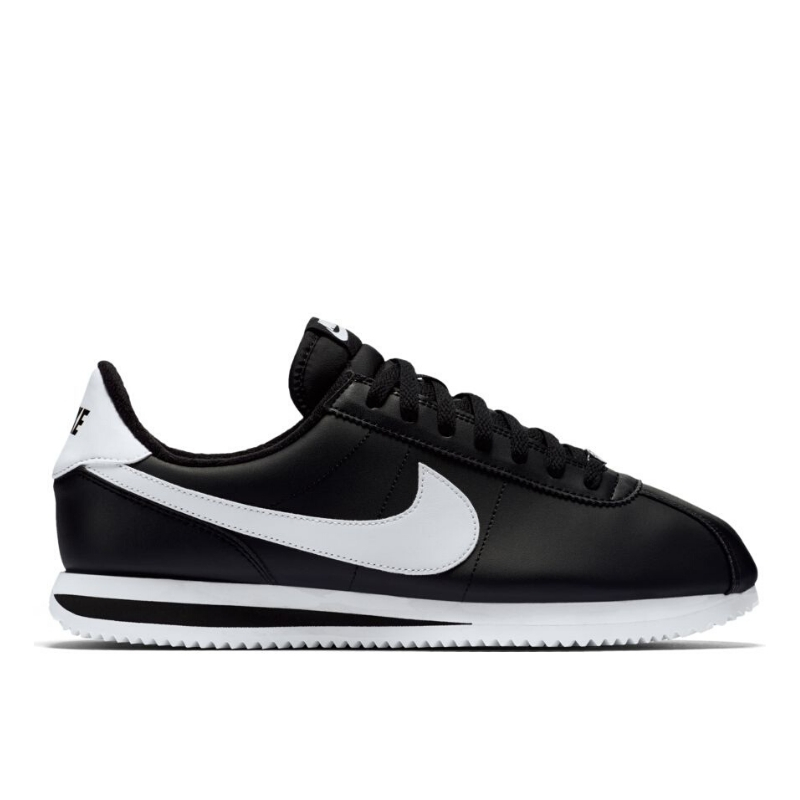 Nike cortez shop black leather price