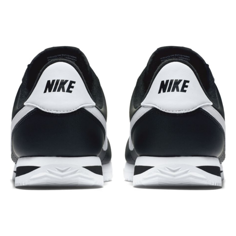 Nike cortez basic leather white clearance black