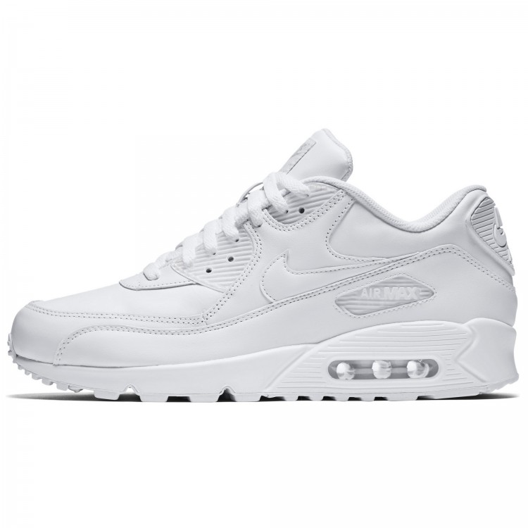 Nike air max clearance 90 leather (gs) white