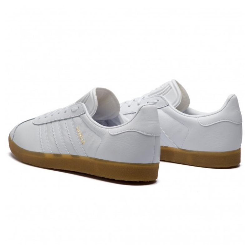 Adidas gazelles cheap white gum