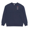 Толстовка Nike French Terry Swoosh 4 Embroidered Crewneck DB9408-451 (navy)