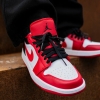 Кроссовки Jordan Air Jordan 1 Low Reverse Black Toe 553558-163 (white-gym red-black)