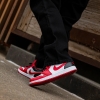 Кроссовки Jordan Air Jordan 1 Low Reverse Black Toe 553558-163 (white-gym red-black)