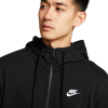Худи Nike Club Mens Full-Zip Hoodie BV2649-010 (black-white)