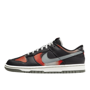 Кроссовки Nike Dunk Low Retro PRM "Graffiti Black Red" DM0108-001 (black-tumbled grey)