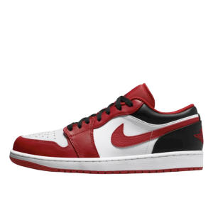 Кроссовки Jordan Air Jordan 1 Low Reverse Black Toe 553558-163 (white-gym red-black)