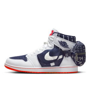 Кроссовки Jordan Air Jordan 1 Utility Q54 DV1717-100 (white-neutral indigo)
