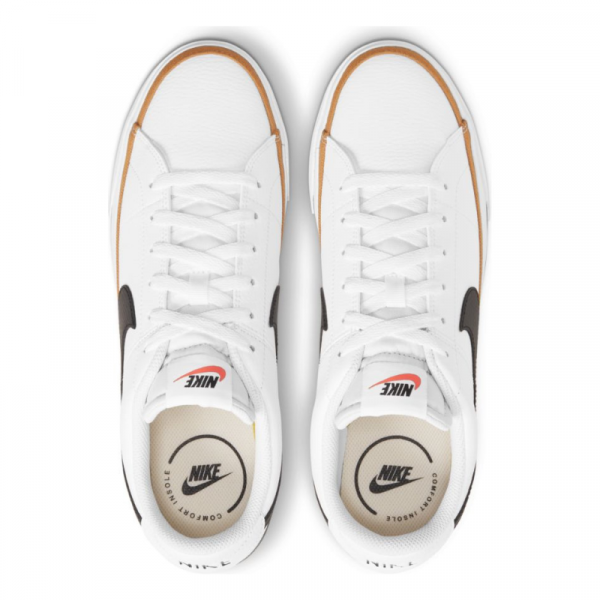 Кроссовки Nike Court Legacy CU4150-102 (white-black-desert ochre)