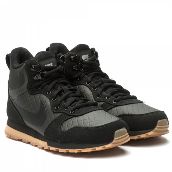 Кроссовки Nike MD Runner 2 Mid Premium 844864-006 (black-black-gum light brown)