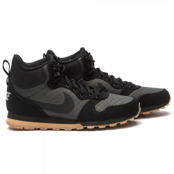 Кроссовки Nike MD Runner 2 Mid Premium 844864-006 (black-black-gum light brown)