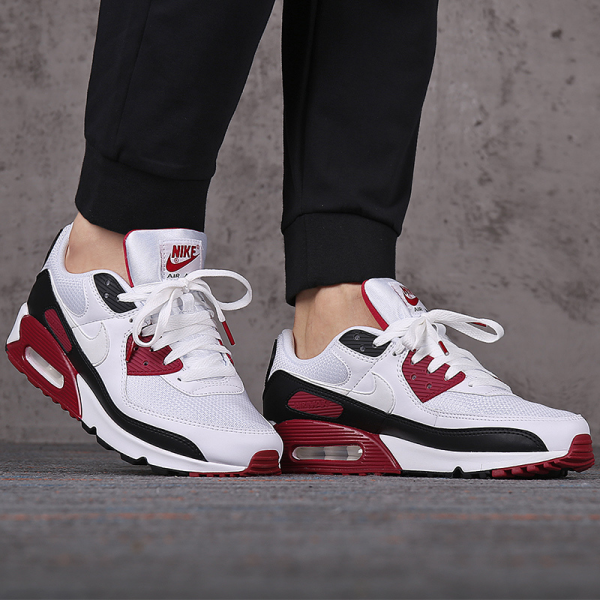 Кроссовки Nike Air Max 90 CT4352-104 (white-white-new maroon)