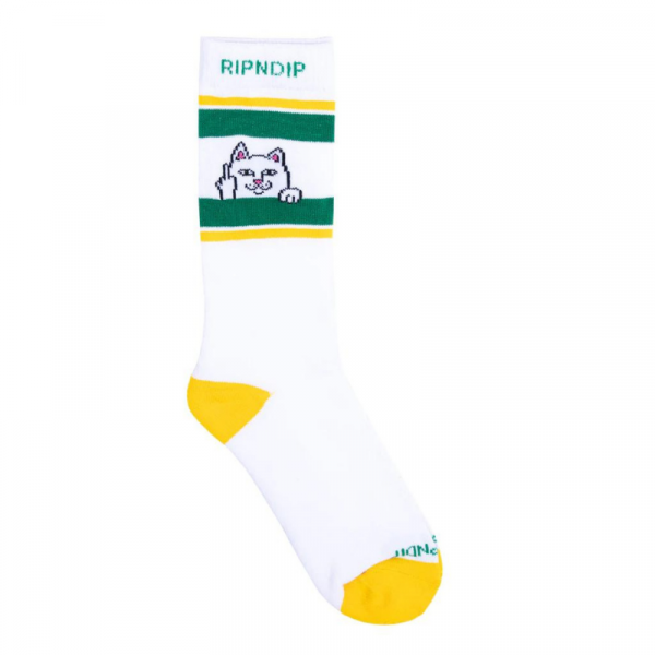 Носки Ripndip Peeking Nermal Socks RND8140 (white green)