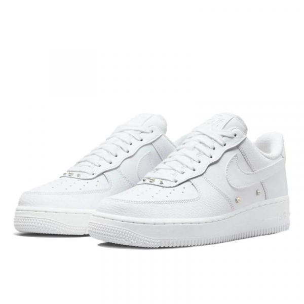 Кроссовки Женские Nike Air Force 1 '07 Se "Pearls" DQ0231-100 (white-white-metallic silver)