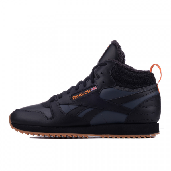 Кроссовки Reebok Classic Leather Mid Ripple FV9309 (black-true grey)