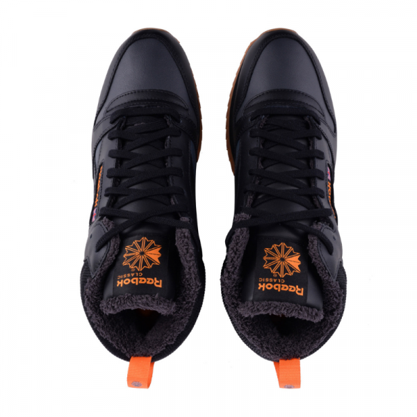 Кроссовки Reebok Classic Leather Mid Ripple FV9309 (black-true grey)