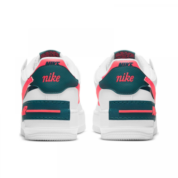 Кроссовки Женские Nike Air Force 1 Shadow DB3902-100 (white-solar red)