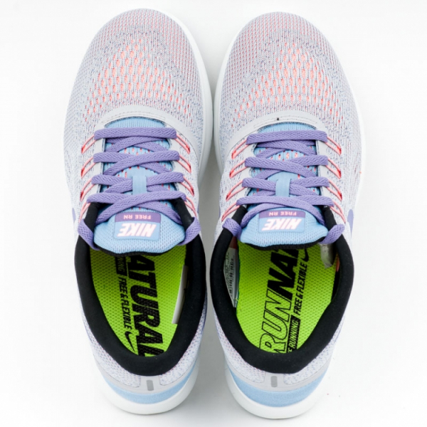 Кроссовки женские Nike Wmns Free Run 831509-009 (wolf grey-purple earth-work blue)