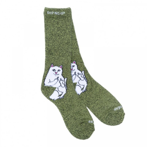 Носки Ripndip Lord Nermal Socks RND7118 (green grey speckle)