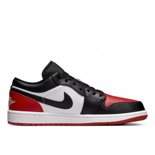 Кроссовки Jordan Air Jordan 1 Low "Bred Toe" 553558-161 (white-black-varsity red)