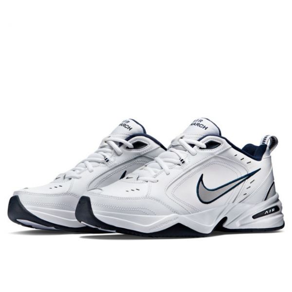 Кроссовки Nike Air Monarch IV 415445-102 (white-metallic silver) (9us 42.5eu 27cm)