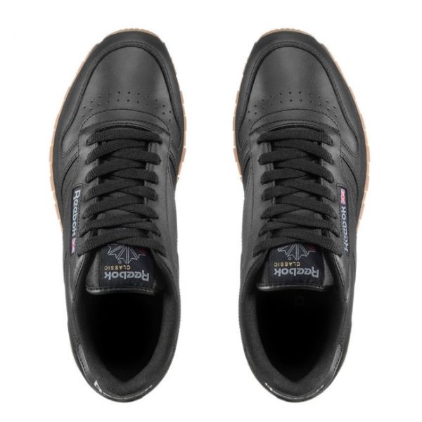 Кроссовки Reebok Classic Leather 49800 (intense black-gum)