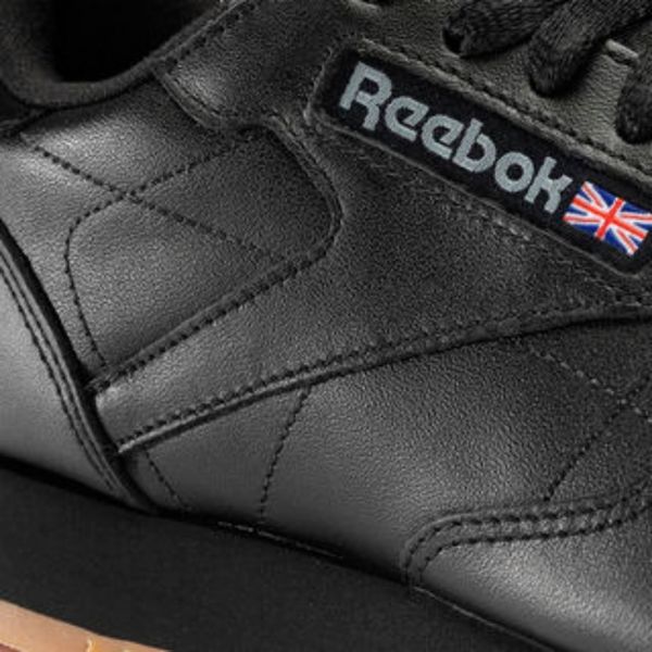 Кроссовки Reebok Classic Leather 49800 (intense black-gum)