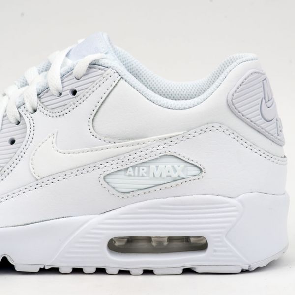 Кроссовки детские Nike Air Max 90 Leather GS 833412-100 (white-white)