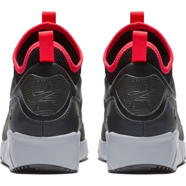 Кроссовки Зимние Nike Air Max 90 Ultra Mid Winter 924458-003 (anthracite-black-solar red)