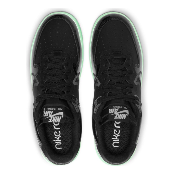 Кроссовки Nike Air Force 1 React LV8 CV2218-001 (black-black-barely green)
