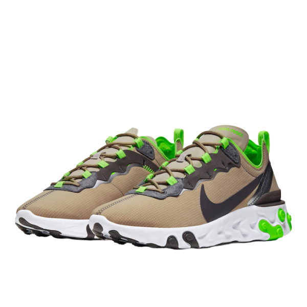 Кроссовки Nike React Element 55 CQ4600-201 (moon particle-thunder grey)