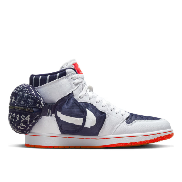 Кроссовки Jordan Air Jordan 1 Utility Q54 DV1717-100 (white-neutral indigo)