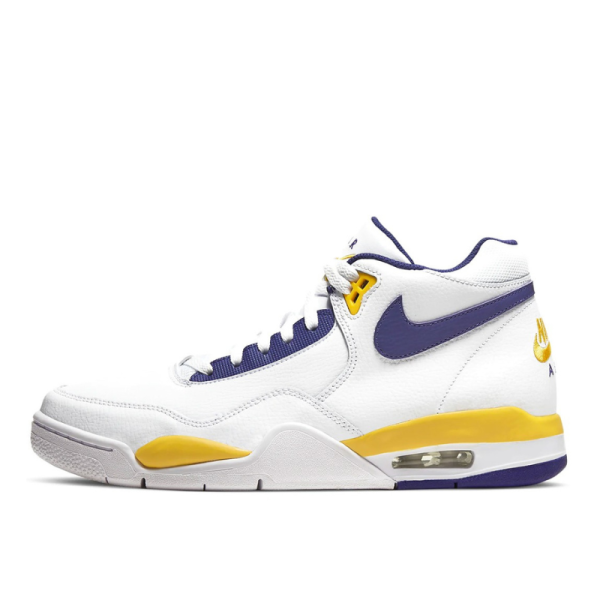 Кроссовки Nike Air Flight Legacy &quot;Lakers&quot; BQ4212-102 (white-purple-yellow)