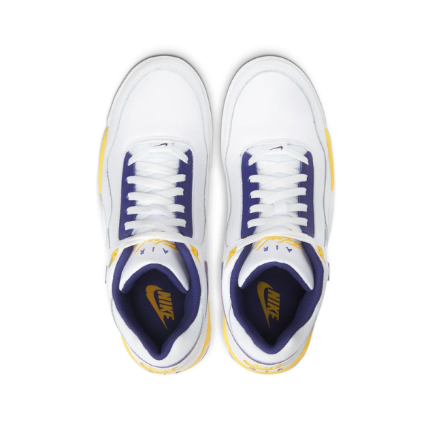 Кроссовки Nike Air Flight Legacy &quot;Lakers&quot; BQ4212-102 (white-purple-yellow)