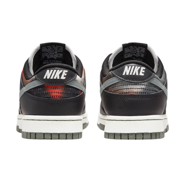 Кроссовки Nike Dunk Low Retro PRM "Graffiti Black Red" DM0108-001 (black-tumbled grey)