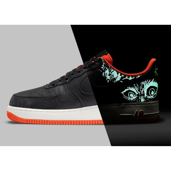 Кроссовки Nike Air Force 1 '07 Premium "Halloween" DC8891-001 (black-black starfish-sail)