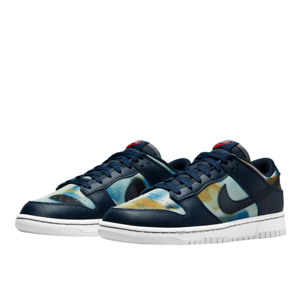 Кроссовки Nike Dunk Low Retro PRM "Graffiti Navy" DM0108-400 (obsidian-summit white)