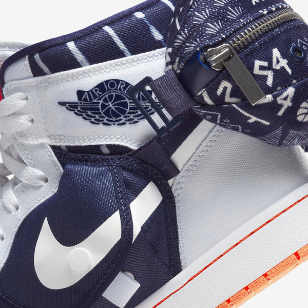 Кроссовки Jordan Air Jordan 1 Utility Q54 DV1717-100 (white-neutral indigo)