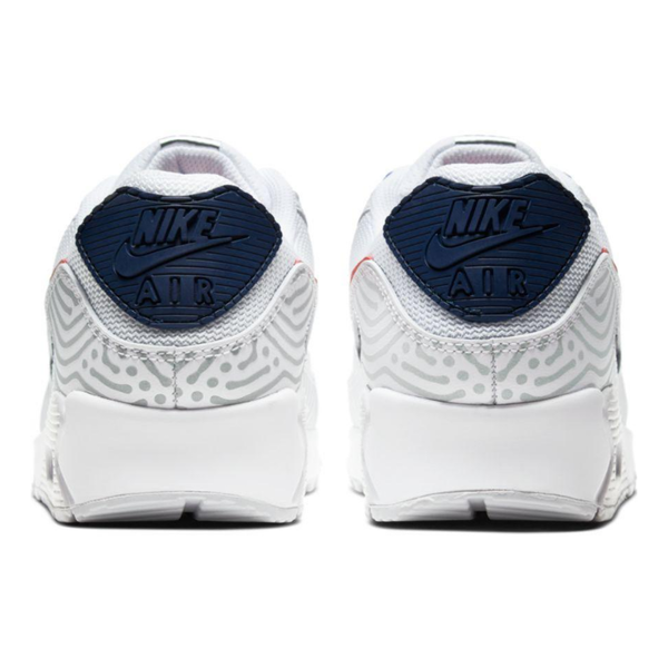 Кроссовки Nike Air Max 90 CW7574-100 (white-university red)