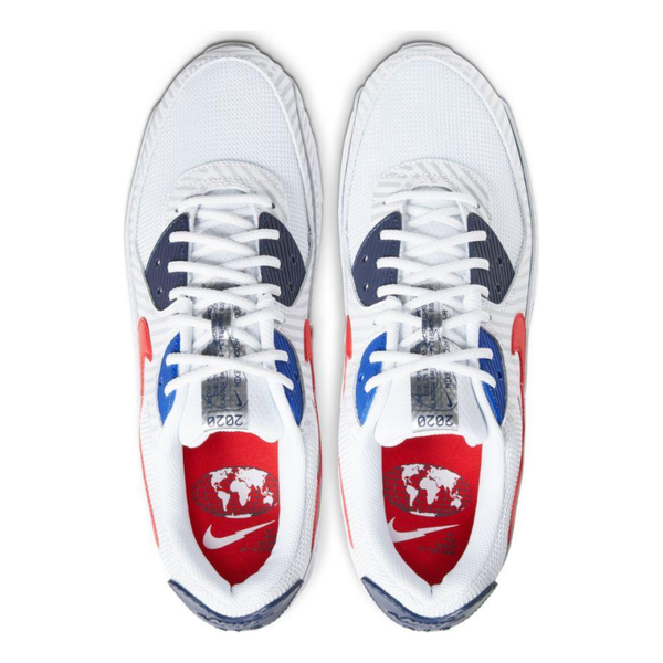 Кроссовки Nike Air Max 90 CW7574-100 (white-university red)