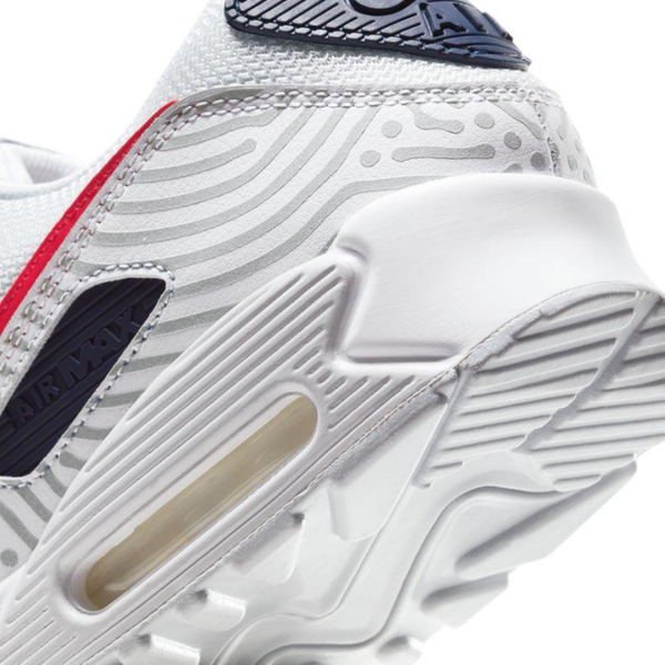 Кроссовки Nike Air Max 90 CW7574-100 (white-university red)