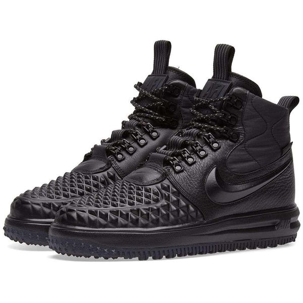 Кроссовки детские зимние Nike Lunar Force 1 Duckboot 17 GS 922807-001 (black-anthracite)