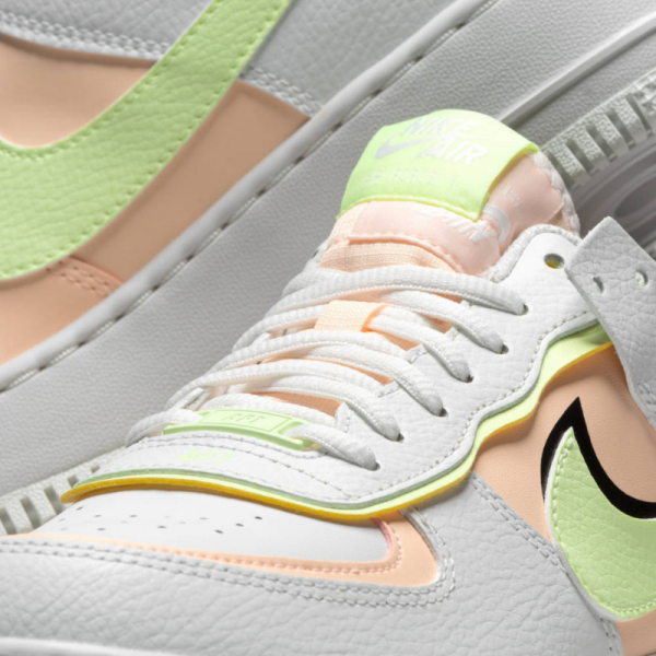 Кроссовки Женские Nike W AF1 Shadow CI0919-107 (summit white-crimson tint-black)